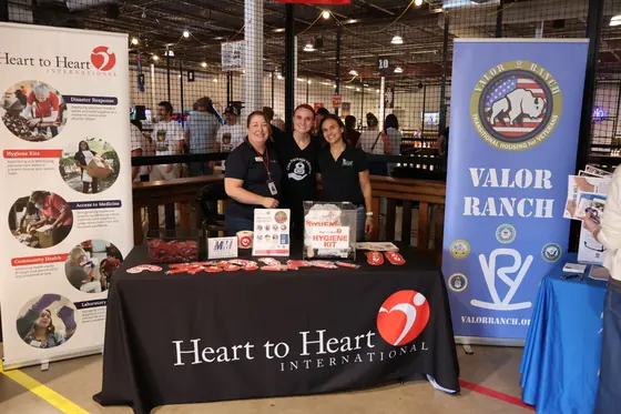 The Heart to Heart International and Valor Ranch tables